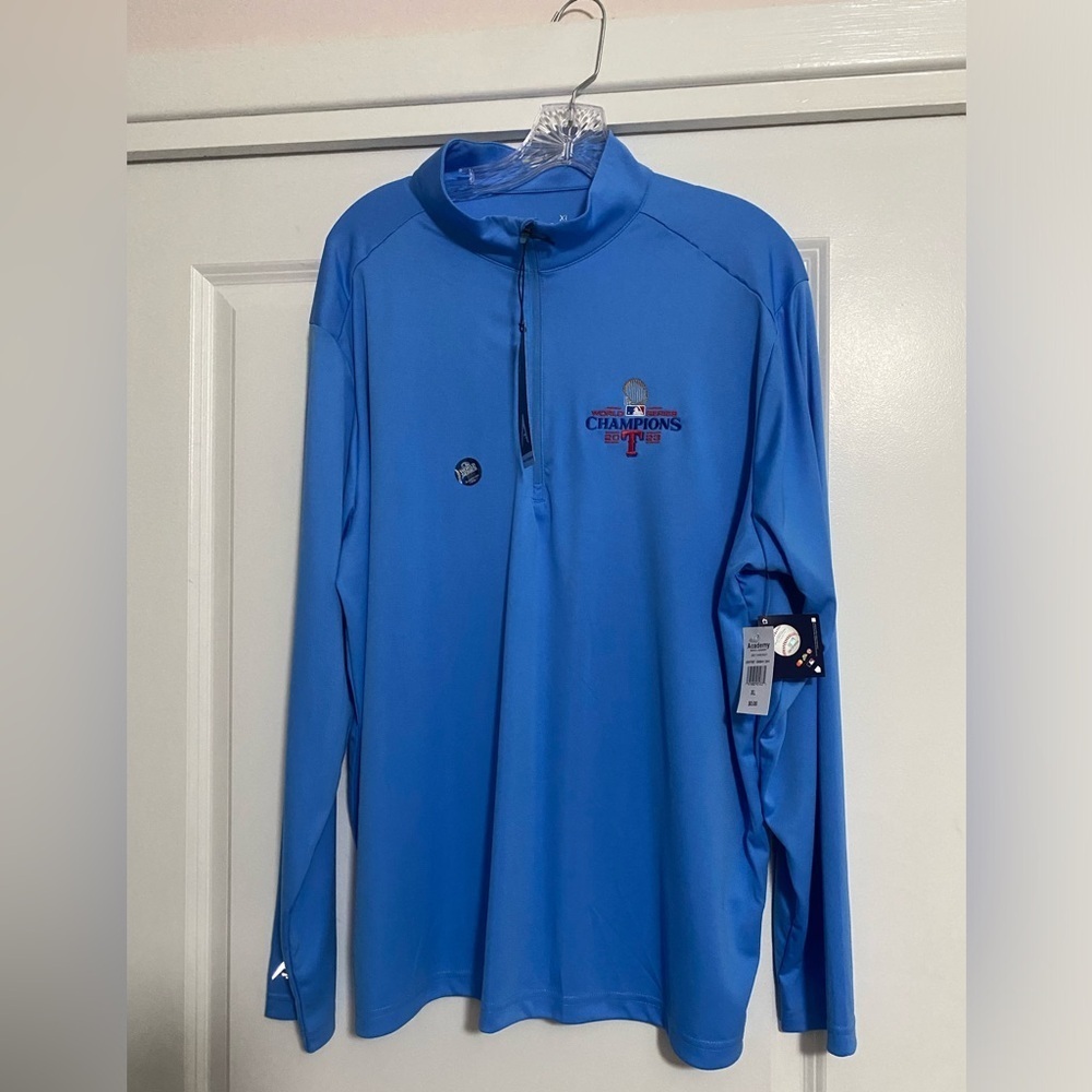 Texas Rangers World Series Antigua Quarter Zip Pullover - Picture 1 of 5